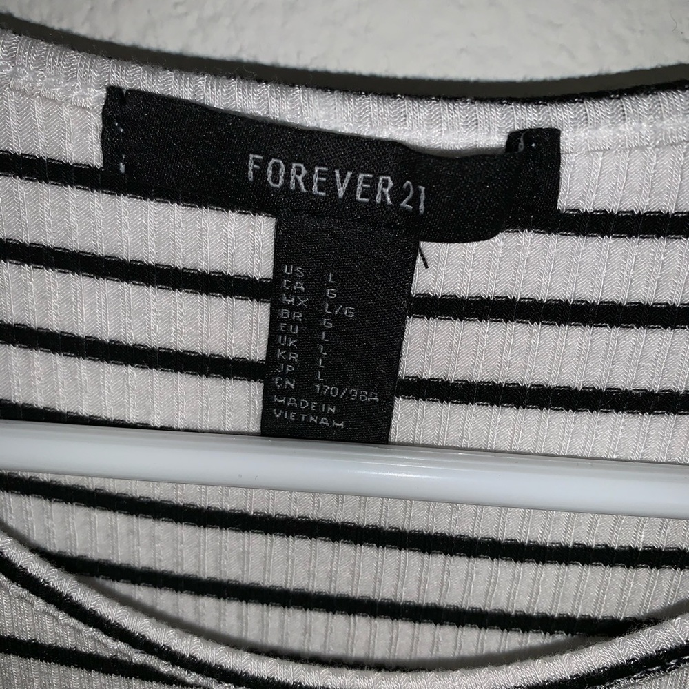 Striped Cropped Muscle Tank